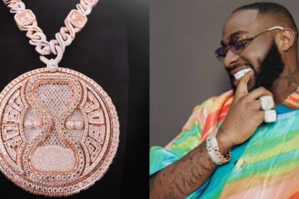 Celebrities react to Davido’s stunning new necklace