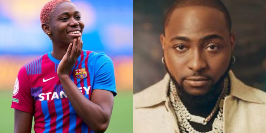 Football star Asisat Oshoala reacts to Davido’s ‘Feel’