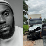 Odumodublvck shares pictures as he survives a ghastly motor accident