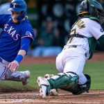 In Oakland, Rangers roll to 8th straight win