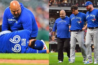 What happened to Hyun Jin Ryu? Blue Jays pitcher exits game vs Guardians with apparent knee injury