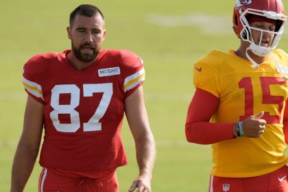 You better be Travis Kelce if you’re gonna start a training camp fight