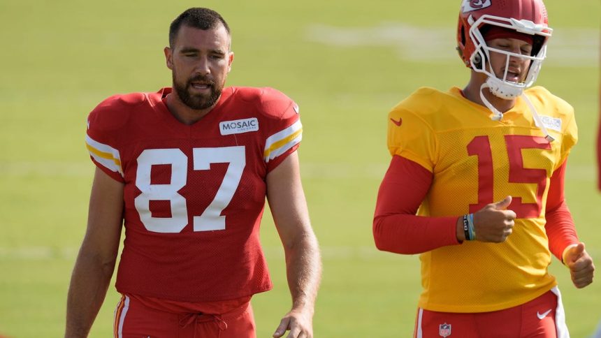 You better be Travis Kelce if you’re gonna start a training camp fight