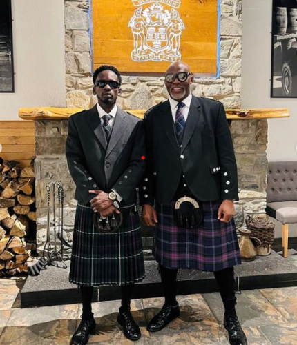 RMD Causes Stir as He Twins in Skirt with Mr Eazi (Video)