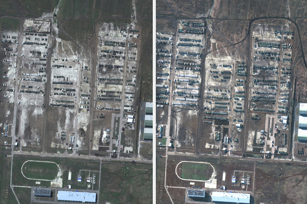 Russian Troops At Ukraine Border Satellite Photos