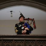 Queen’s Piper Plays Bagpipes At Funeral