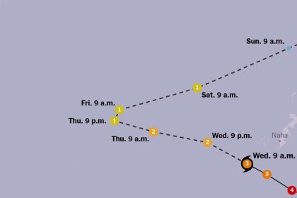 Typhoon Khanun Threatens Japan and China on Heels of Doksuri