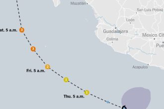 Maps: Tracking Hurricane Hilary’s Path as it Approaches Baja California