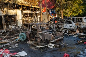 Blinken Visits Ukraine as Russian Missile Strike Kills 17