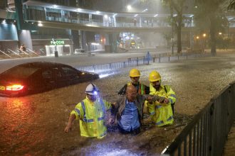 Storms Cause Major Flooding in Hong Kong and Nearby Cities