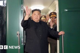 Kim Jong Un crosses Russian border for talks with Putin