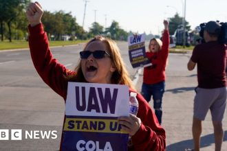 UAW strike: Biden says striking car workers deserve 'fair share'