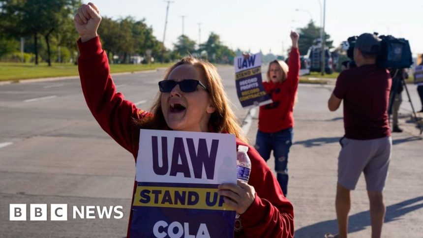 UAW strike: Biden says striking car workers deserve 'fair share'