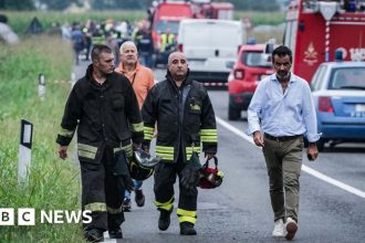 Turin: Girl, 5, killed after Italian military jet crash