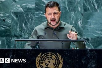 Ukraine war: Russian ‘evil cannot be trusted’, Zelensky tells UN