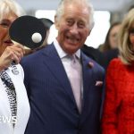 Queen Camilla and Brigitte Macron play table tennis