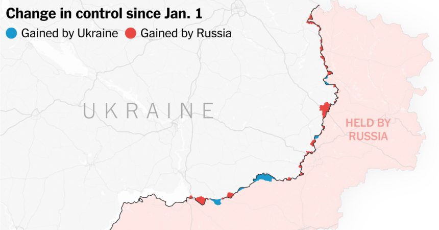 How the Front Line Has Barely Moved in Ukraine This Year