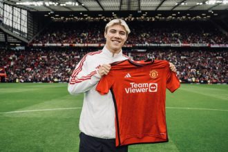 What is Rasmus Højlund’s jersey number at Manchester United?