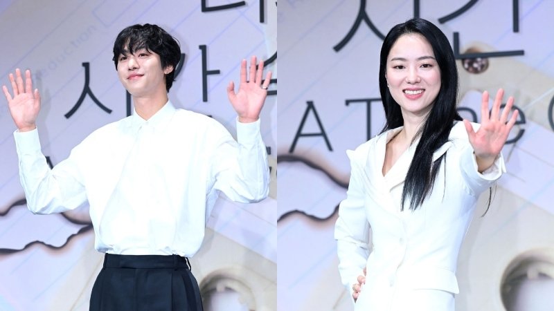 Jeon Yeo-Bin And Ahn Hyo-Seop Shine Bright In Classy White Outfits At The ‘A Time Called You’ Press Conference