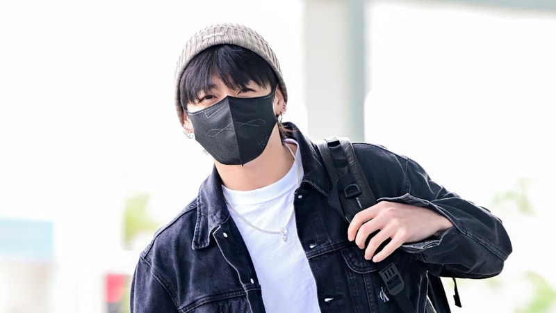 BTS’ Jungkook Was A Cheerful Vision In His Denim Outfit At Incheon Airport