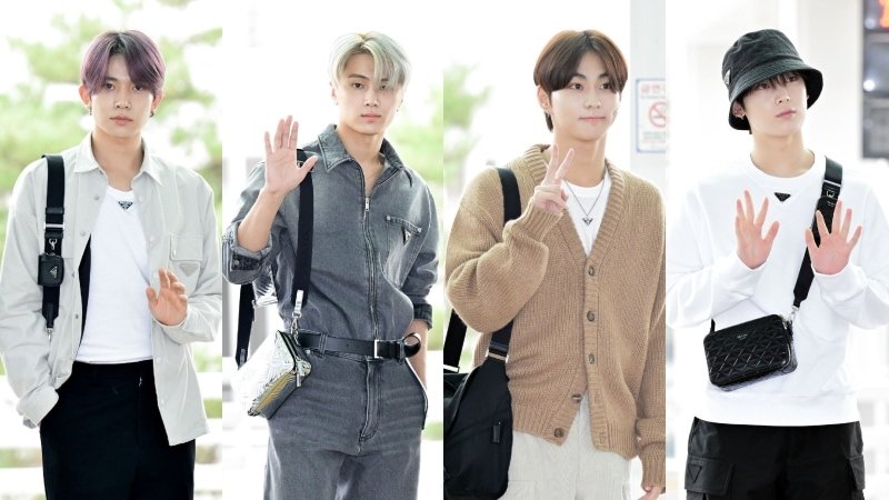 ENHYPEN Makes A Stylish Entrance At Incheon Airport As They Donned Fall-Ready Outfits