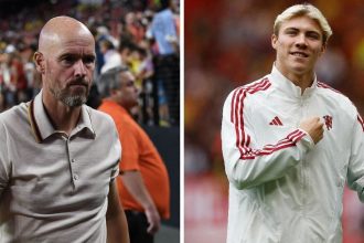 Manchester United boss Erik ten Hag provides big update on Rasmus Hojlund ahead of Arsenal clash