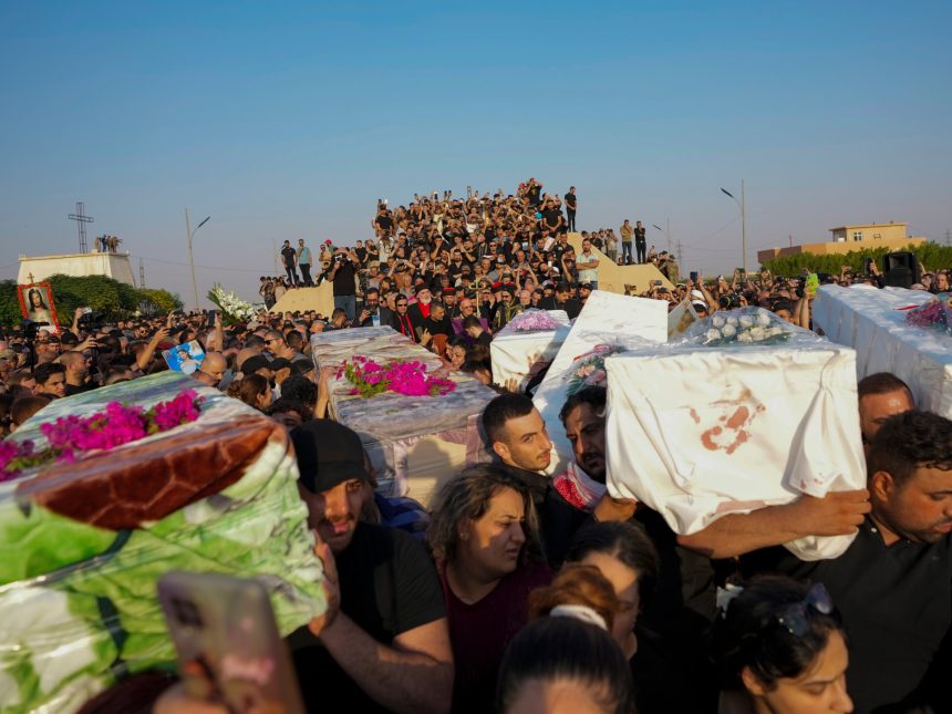 Second day of funerals as Iraqi families bid wedding fire victims farewell | In Pictures News