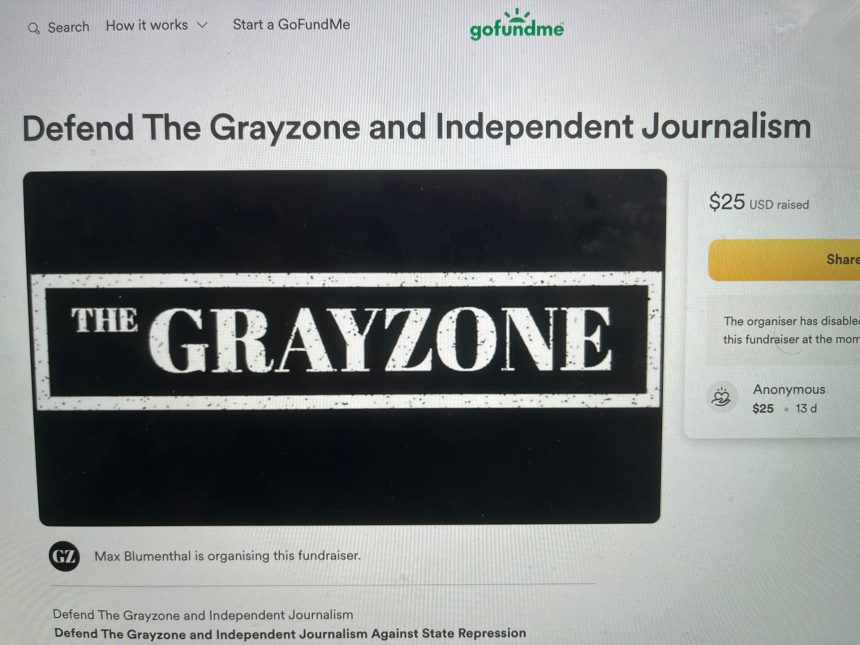 GoFundMe freezes donations for The Grayzone, sparking free speech debate | Media