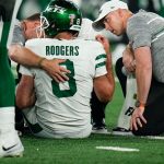 Aaron Rodgers injured on Jets’ fifth offensive play