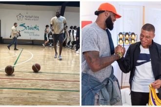 After hilarious reaction to Kylian Mbappe’s 6 million offer, LeBron James finally shows up in Saudi Arabia