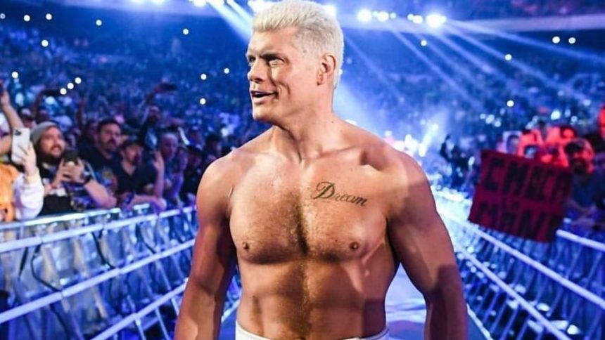 Cody Rhodes reacts to rare AEW reference on WWE RAW