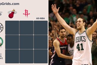 Which Celtics stars played for the Heat and the Rockets? NBA HoopGrids answers for September 15