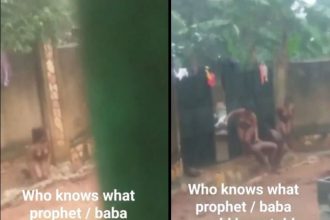 Many Hot Girls Seen Bathing Inside Gutter For Kanyamata Juju (VIDEO) » Naijaloaded