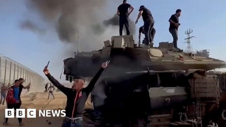 Video ‘shows captured Israeli tank in Gaza’