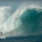 Laura Enever sets women's record for biggest paddle-in wave ever surfed