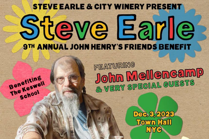 John Mellencamp, Steve Earle & more playing 2023 John Henry’s Friends benefit at Town Hall