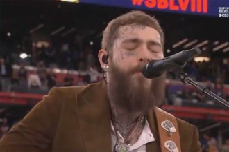 Watch Post Malone’s indie folk-style Super Bowl performance of “America the Beautiful”